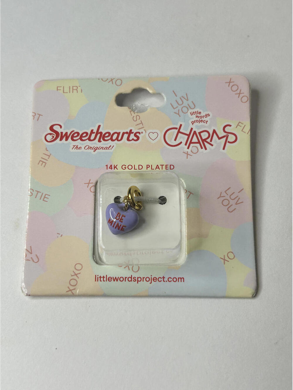 Little Words Project X Sweetheart Charms Lavender 'Be Mine' Heart Charm
